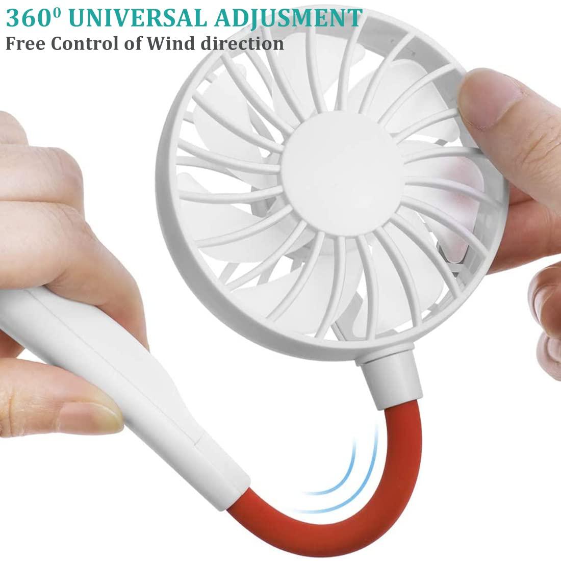 Neck Fan- Rechargeable Portable Neck Fan with 3 Level Fan Speed